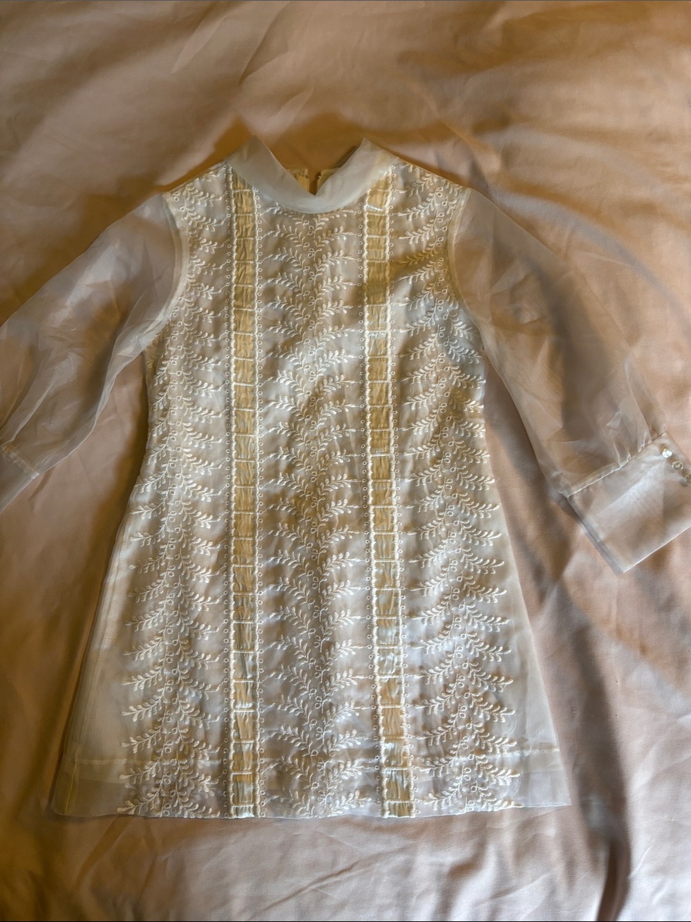vintage Joseph Love white and ivory size 7. First communion dress, late 1960’s